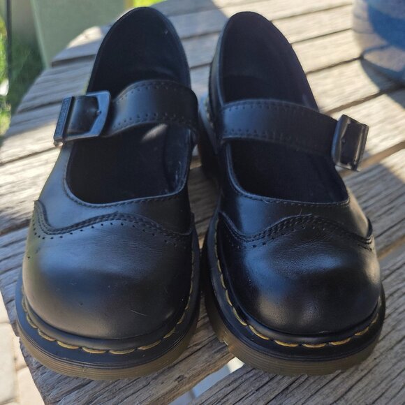 Sz 7 (UK 5) Rare Vintage Y2K Dr. Martens Black Leather "Melinda" Mary Janes - Picture 5 of 10